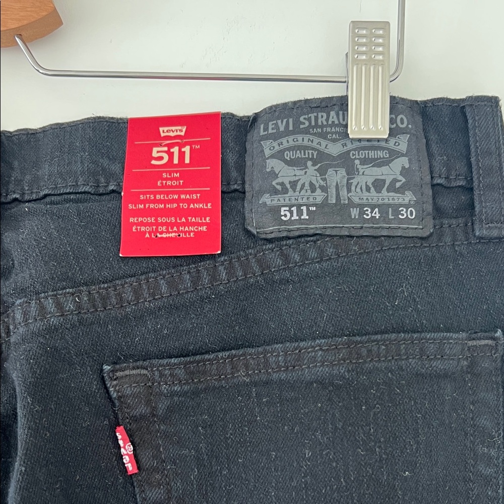 Levi's Men's Dark Denim Jeans Size 34x30 - Picture 8 of 9
